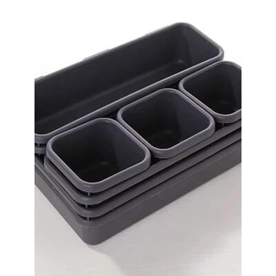 8pcs/set Plastic multifunctional storage tray塑料多功能收纳