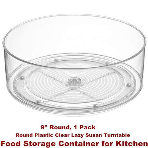 Lazy Susan Organizer Turntable Food Storage Container Rack