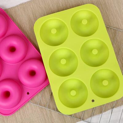 Silicone Donut Molds Pans Doughnut Baking Cake Biscuit Bagel