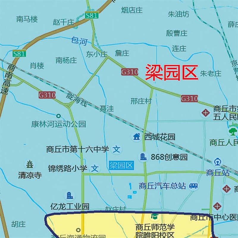 2023新款g商丘市地图贴图办公室挂图高清防水墙壁贴超大装饰画定