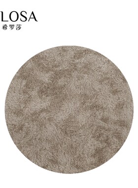 加厚纯色素色灰色手工高端定制意式加厚长毛客厅地毯卧室家用床边