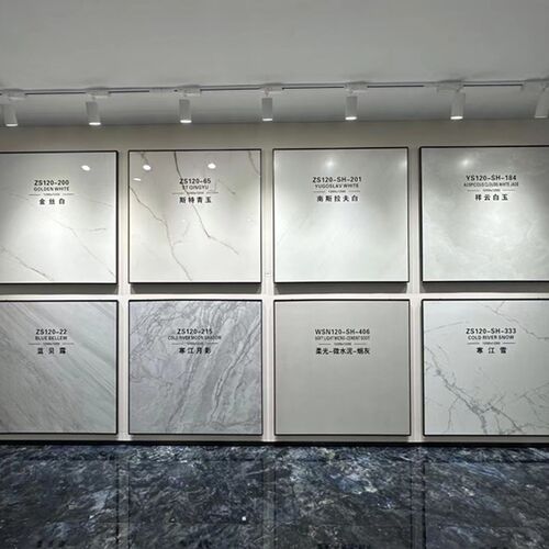 方形大板岩板瓷砖1200x1200酒店会所客厅墙砖亮光哑光卫生间地砖