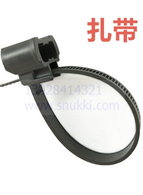 10条卡环汽车可拆卸可松退活动扎带可重复使用黑色活动束线带卡扣