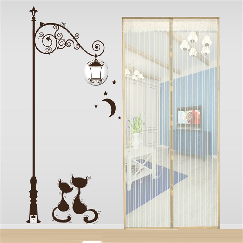 防蚊子门帘夏季静音磁性纱t门通风高档家用卧室防蝇加密纱窗网定