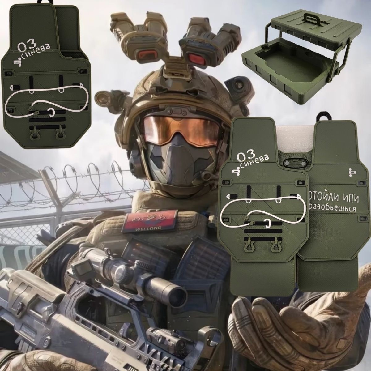 三角洲深蓝盾牌三角洲行动同款深蓝盾牌创意玩具3d打印模型狗盾牌