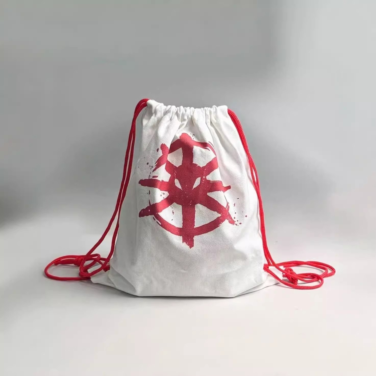 三角洲行动周边阿萨拉小兵logo双肩帆布包ins高颜值大容量背包袋