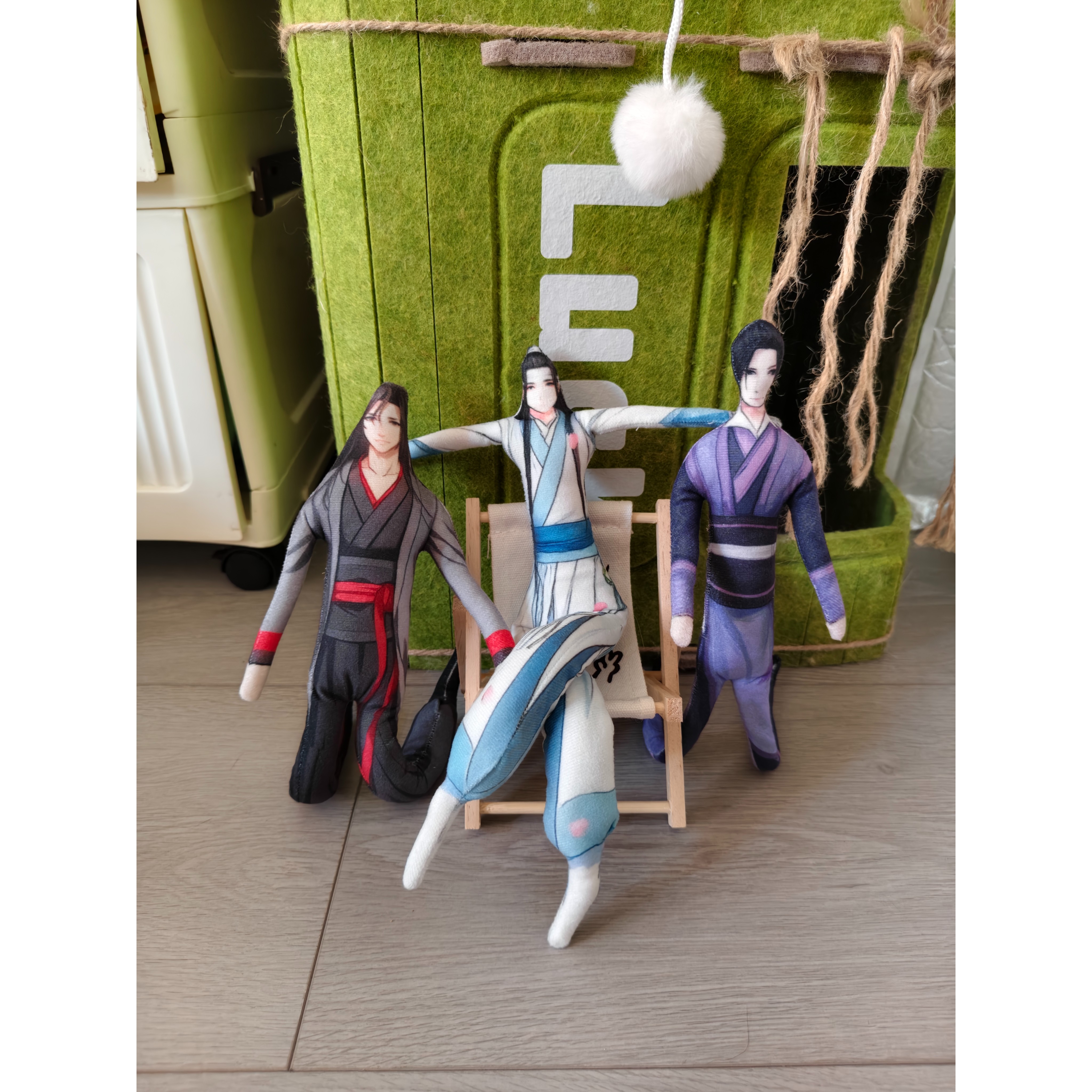 魔道祖师魏无羡蓝忘机江澄金凌老鼠干有骨架抽象玩偶送朋友礼物