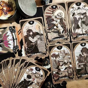 伟特命运使徒塔牌卡罗78张牌初学者经典系烫金高颜值欧美学习卡牌