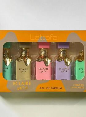 高品质香水礼盒套装lattafa ECLAIRE冰淇淋五件套阿拉伯中东跨境