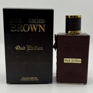 跨境热销ORCHID BROWN棕色色皮套男士香水80ml中东阿拉伯外贸