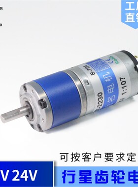 速发CM22-22022mm行星减速 电子2车系统12V驻V4直流齿轮马达