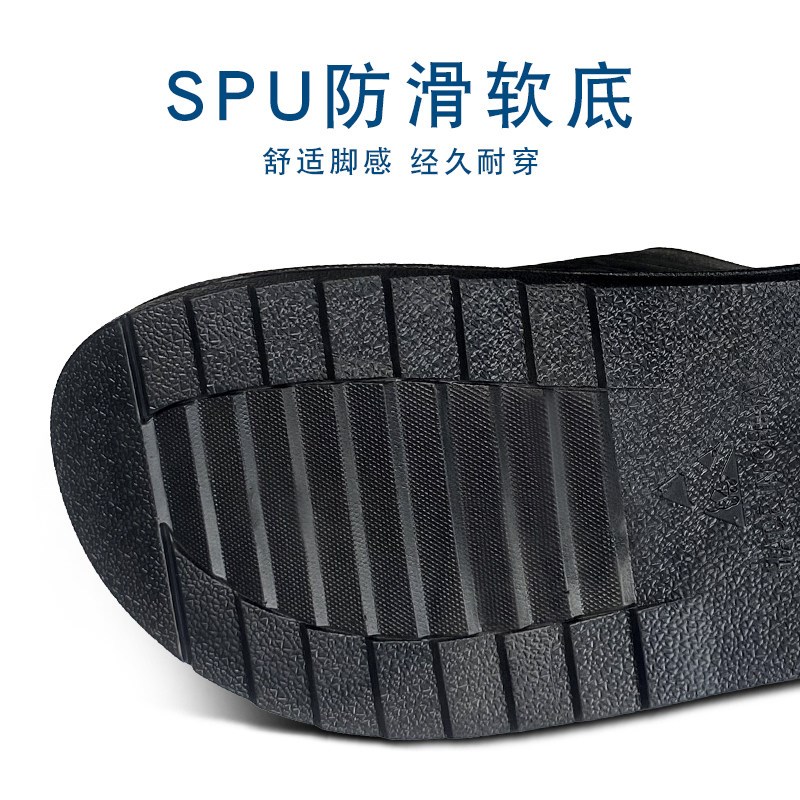 速发静电拖鞋洁净无尘车间esd电子厂防臭软底富士康两孔鞋男蓝黑