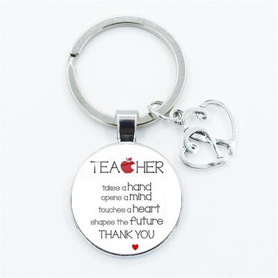Gift for the Teacher Day Keychain The Best Teacher Present C