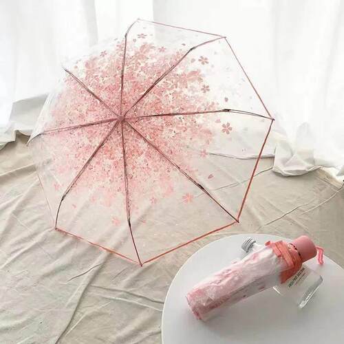 Korean Style Umbrella Folding Cute Cute Goddess Small Fresh