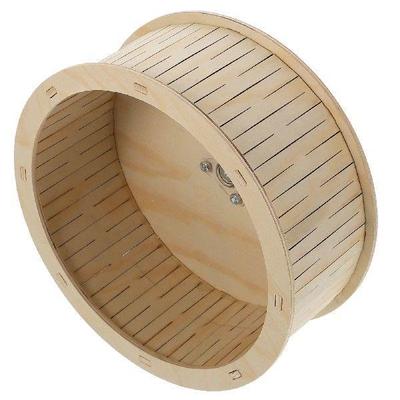 Toy Hamster Jogging Wheel Running Wood Exercise Small Pet