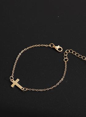Cross Bracelet跨饰品 新款复古个性十字架手链时尚简约精致手饰