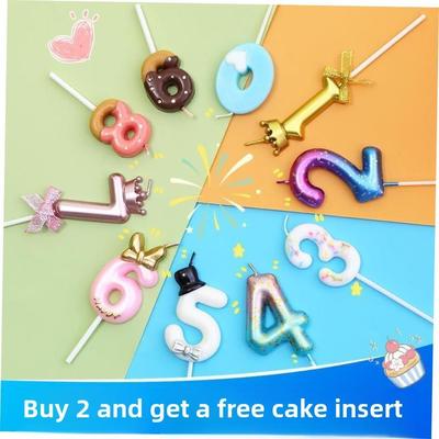 Birthday candles local gold bright gold pencil candle long