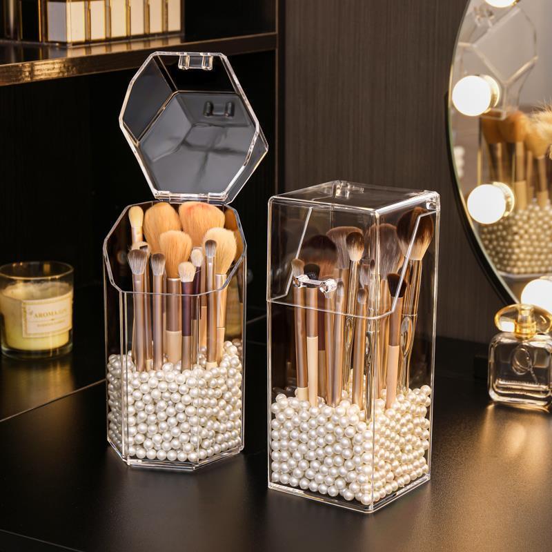 make up organizer storage box acrylic cosmetics rotation