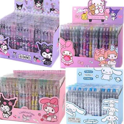 Sanrio 12pcs Cartoon Gel Pen Kawaii Hello Kitty Kuromi Cinna