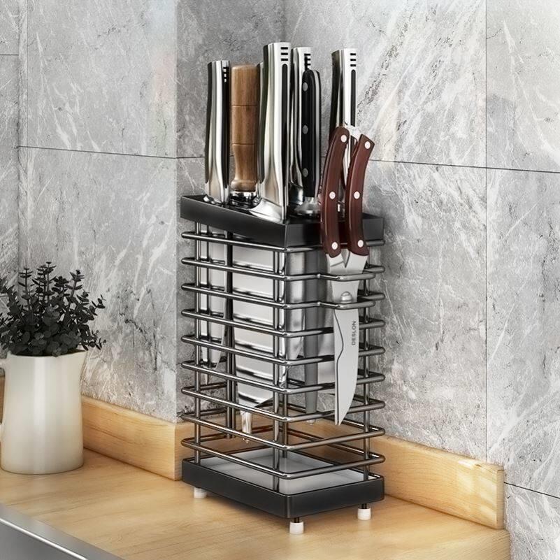 knife holder 304 stainless steel household kchen multifunc - 实物图