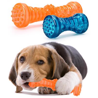 Dog Toothbrush Bone Sturdy Dog Toy Interactive Puppy Game To