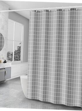 The bathroom shower curtain checkered PEVA Environmental