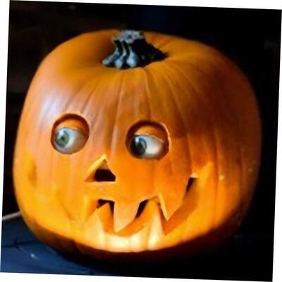 Multi-eye squint pumpkin resin crafts Halloween decorations