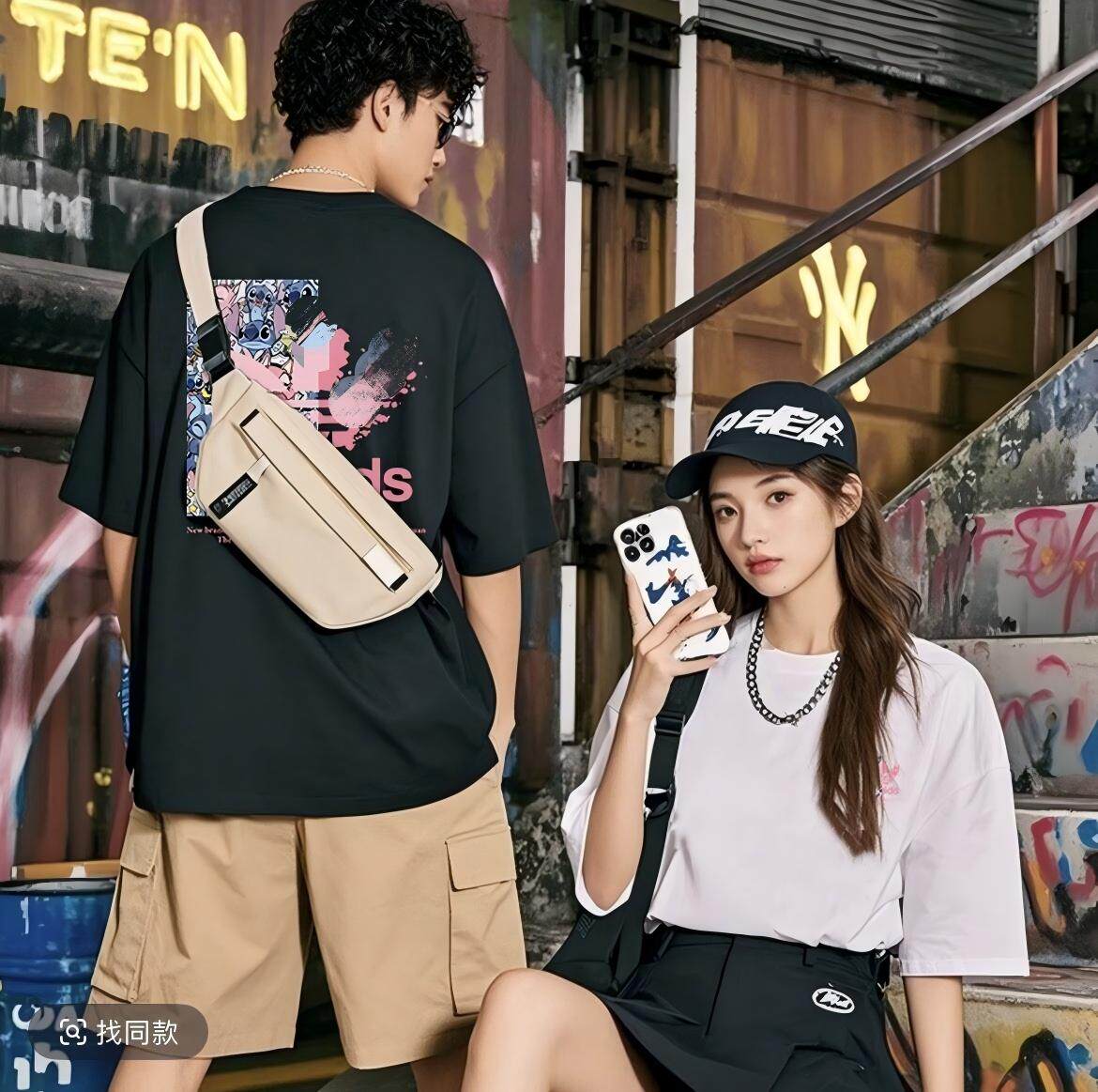 【万象城自营】 a迪 纯棉短袖t恤2026新款男女同款重磅260克