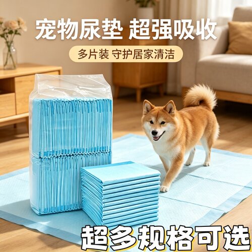 除甲醛用妙招宠物尿垫加厚活性炭竹炭吸附除异味加厚除臭狗狗尿垫