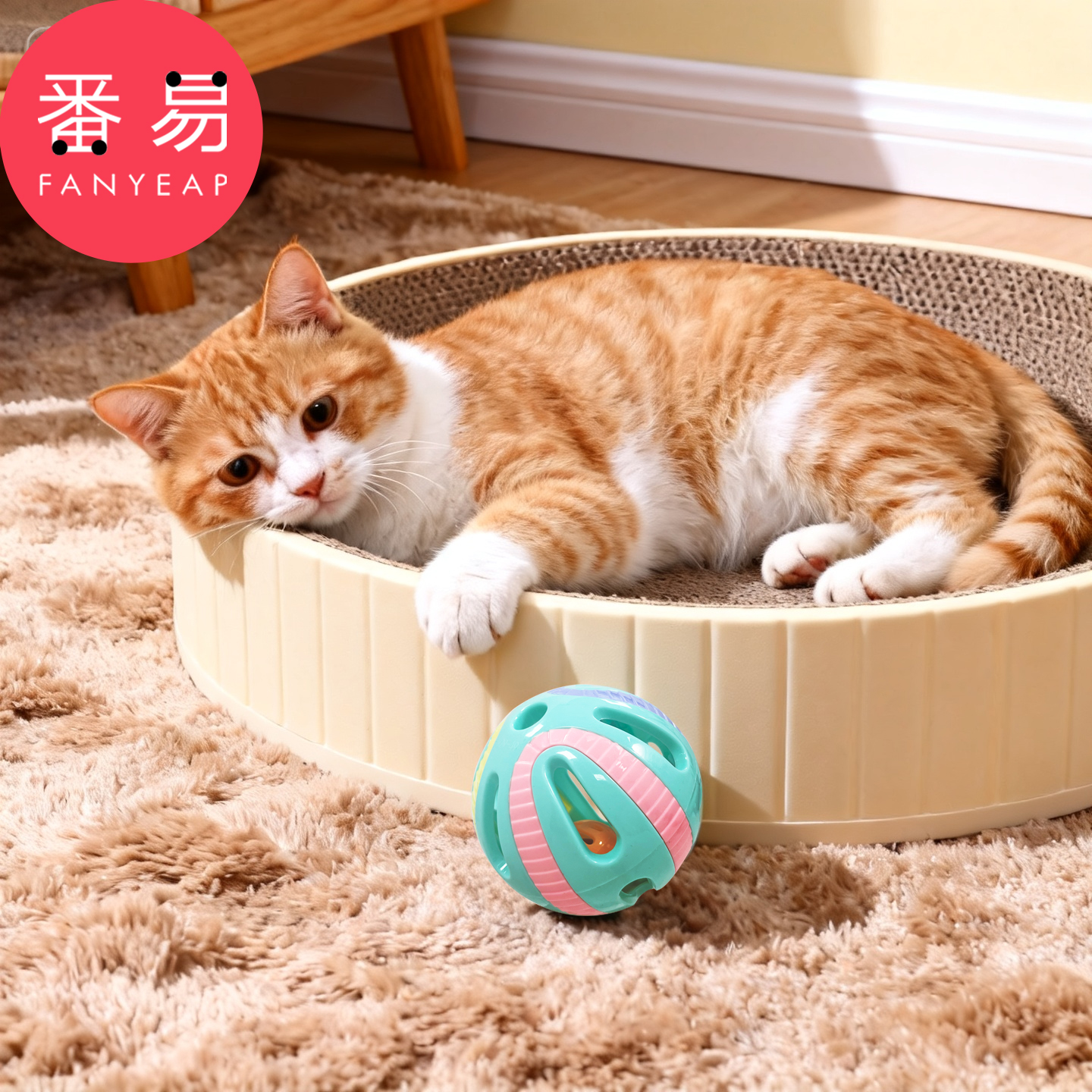 铃铛球D1pn088-发声铃铛玩具球小猫咪解闷球宠物玩具逗猫铃铛球