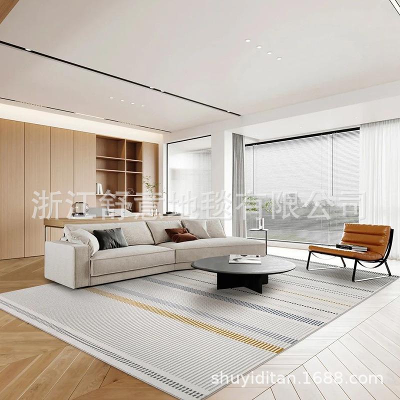 土耳其设计师地毯客厅意式轻奢高级感沙发茶几毯简约现代卧室耐脏