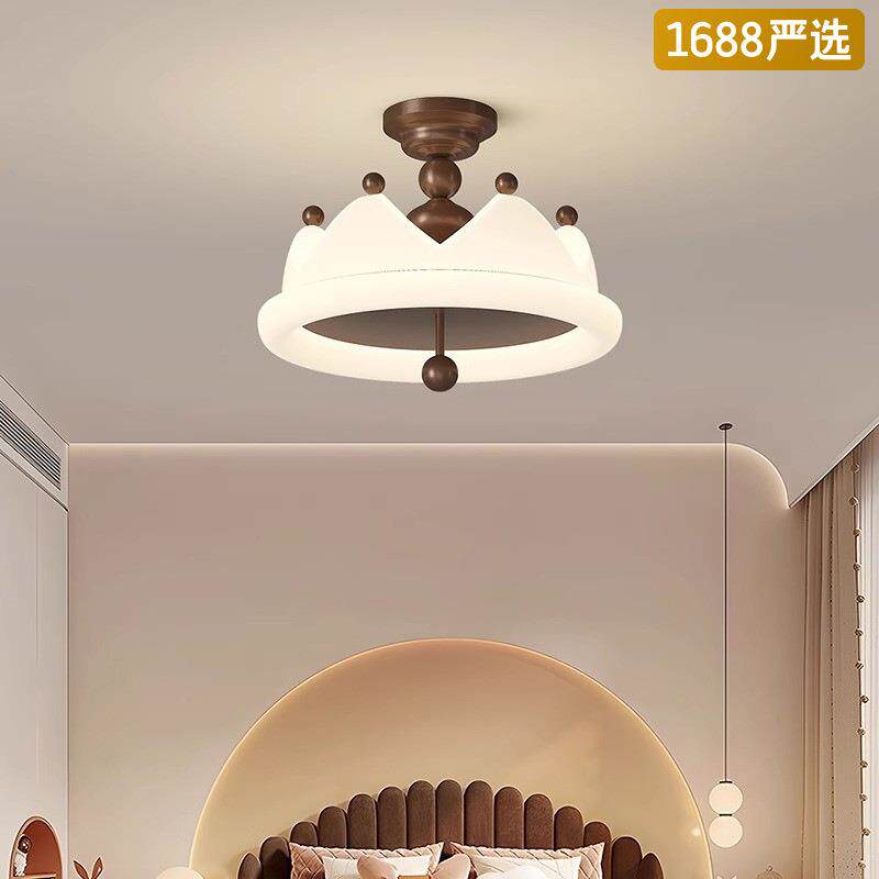 【严选】中古奶油风吸顶灯美式设计师主卧公主房全光谱护眼灯具