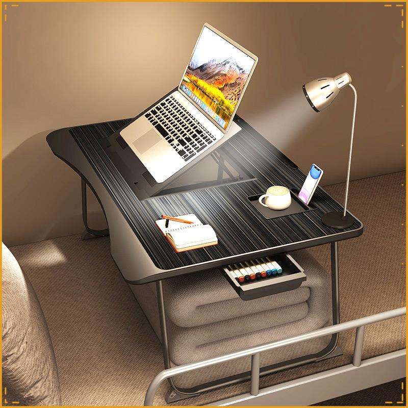 床上小桌子升降电脑桌宿舍桌折叠学习桌家用懒人床头卧室飘窗书桌