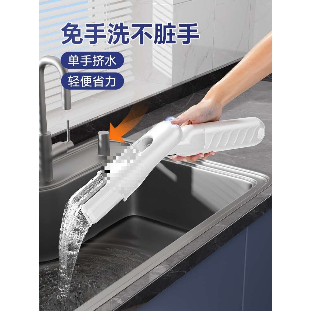 厨房迷你小拖把免手洗桌面台面多功能懒人手持便携式伸缩吸水新品