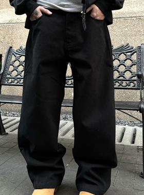 SKYROCKET扶摇美式复古高街宽松工装裤男纯色百搭直筒卫裤休闲裤