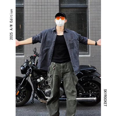 SKYROCKET扶摇复古衬衫男