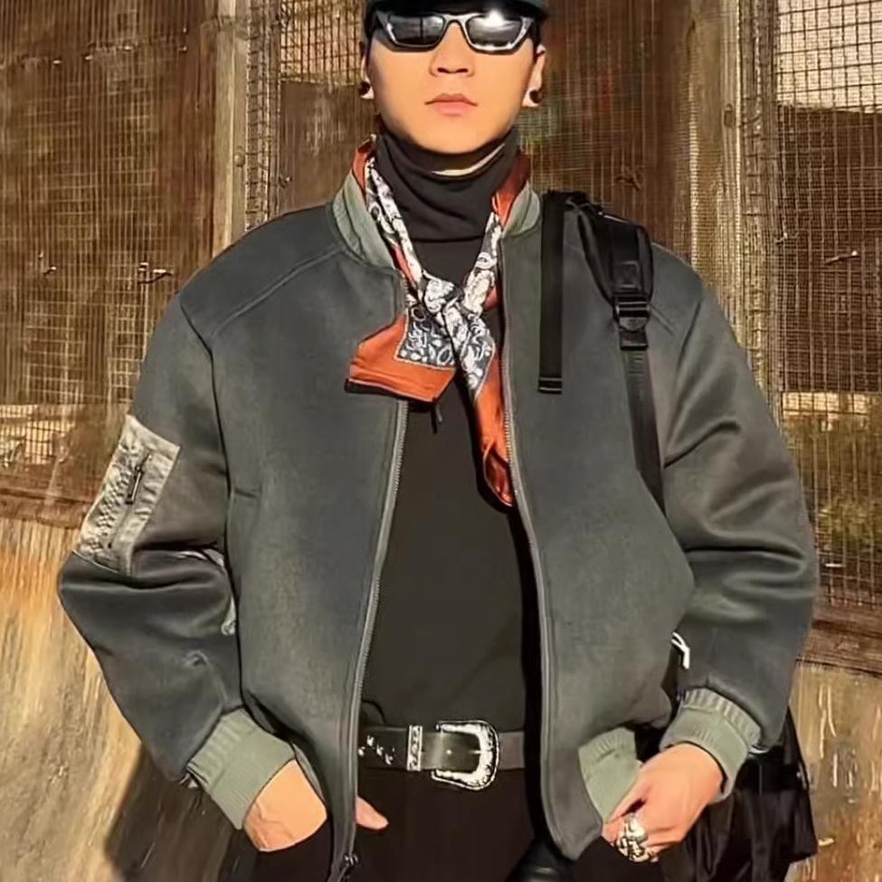 SKYROCKET扶摇美式复古棒球服男