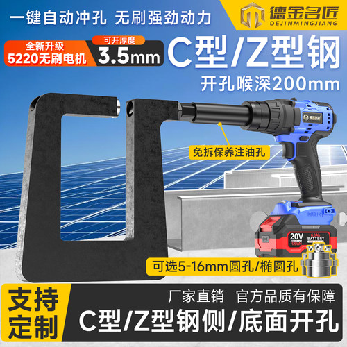 德金名匠Z钢锂电冲孔机