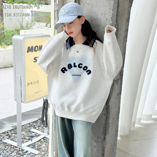 女童秋装 卫衣2025新款 儿童装 polo衫 上衣 中大童女孩春秋款 休闲薄款