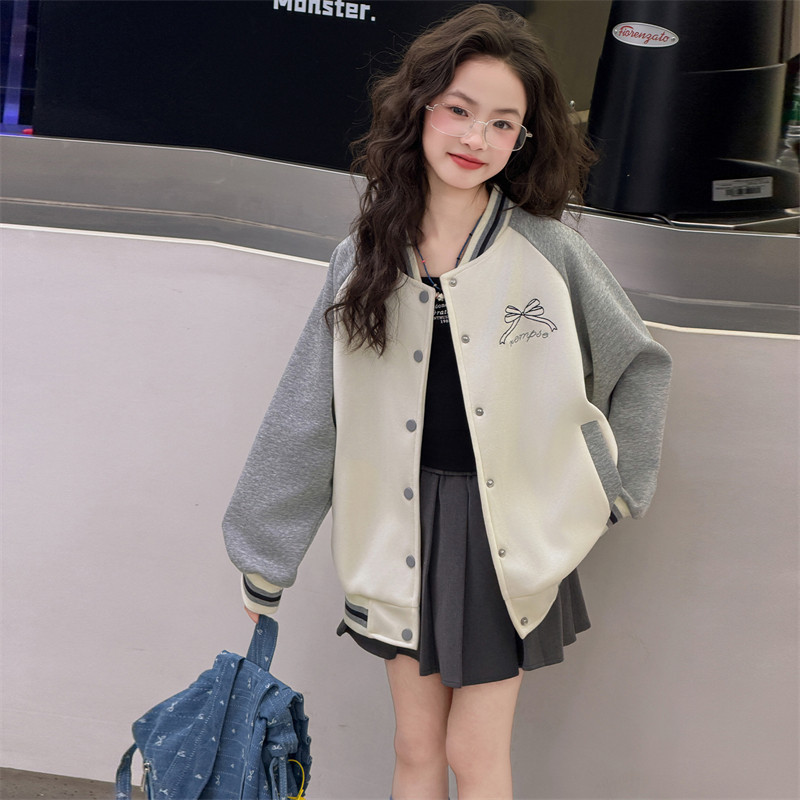 儿童装女童春装外套2026新款中大童女孩春秋款开衫棒球服上衣时髦,童装/婴儿装/亲子装,普通外套,淘宝优惠券,粉丝福利购,淘宝优惠卷