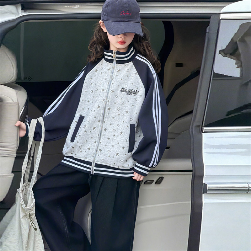 儿童女童春装外套2026新款中大童女孩春秋款初中生休闲棒球服上衣,童装/婴儿装/亲子装,普通外套,淘宝优惠券,粉丝福利购,淘宝优惠卷