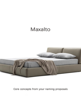 慕兰卡 M°naca 意式家居进口真皮青皮床主卧双人床轻奢现代简约