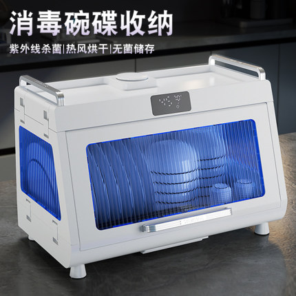 碗碟收纳架家用厨房双层消毒碗柜带盖防尘防虫沥水收纳箱台面杯架