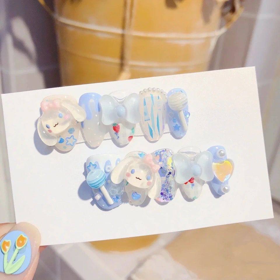 纯手工儿童穿戴甲女童美甲手工玉贵狗棒棒糖美甲来袭定制甲片纯手,彩妆/香水/美妆工具,美甲工具,淘宝优惠券,粉丝福利购,淘宝优惠卷
