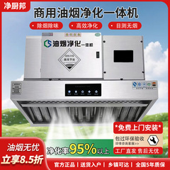 商用油烟净化一体机饭店餐饮大吸力低空无烟烟净化器无需室外管道
