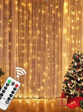 3x3m/6x3m LED Garland Curtain Light with 8 Lighting Modes Co