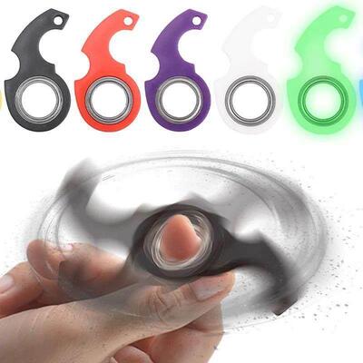 Spinner Sress Toy Keychain Metal Idget Toy Kid Fingertip Spi