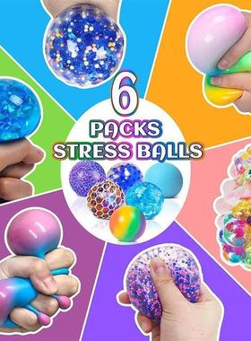 6Pack Sensory Stress Ball Set Fidget Toys nee doh Needohball