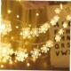 LED Hanging Light Decorations Snowflake Home Christmas For