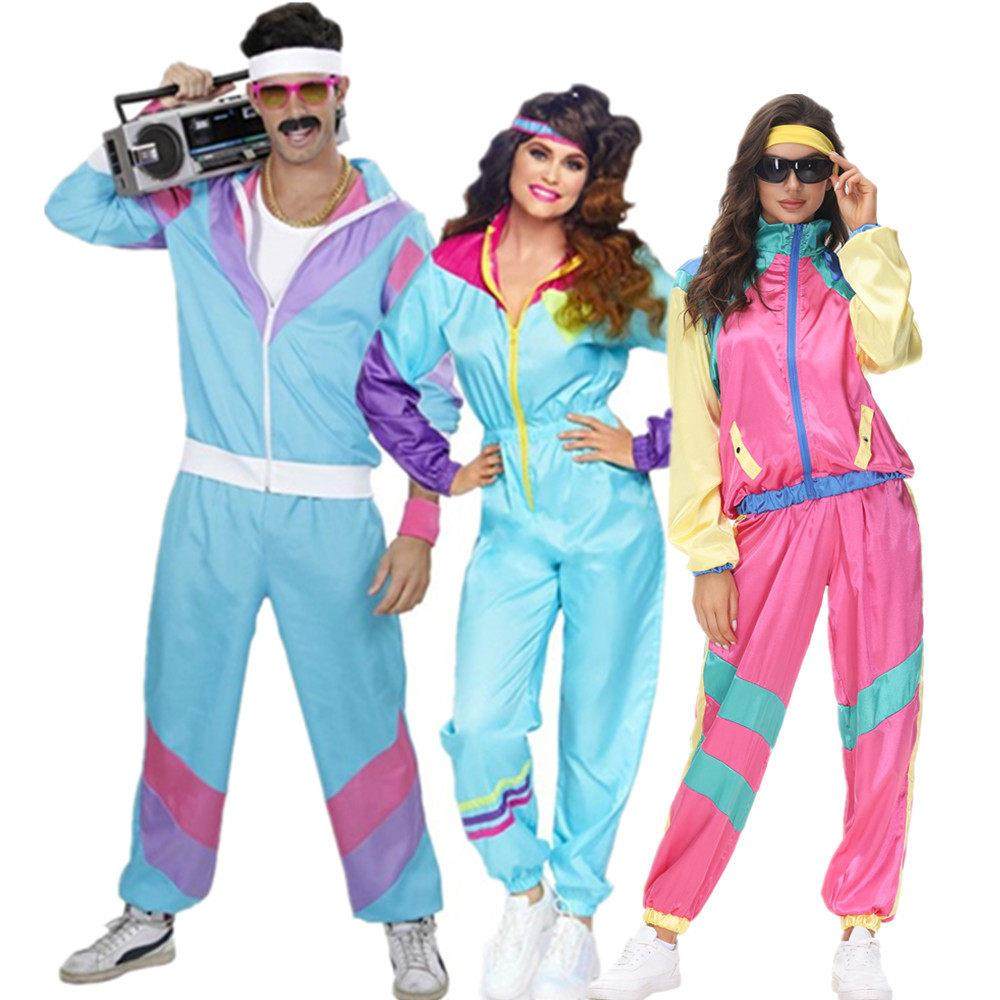 Couples Hippie Costumes Male Women Carnival Halloween Party - 封面